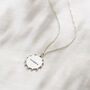 Personalised Cluster Crown Disc Necklace, thumbnail 4 of 9