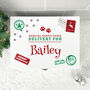 Personalised White Wooden North Pole Stamp Pet Christmas Eve Box Three Sizes 22cm | 27cm | 30cm, thumbnail 3 of 8