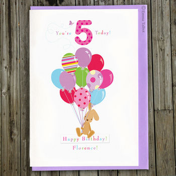 First Birthday Personalised Card For Boys And Girls, 3 of 4