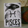Pisces Star Sign Personalised Print, thumbnail 2 of 3