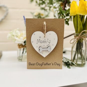 Personalised Father's Day Dog Pooch Keepsake Card, 8 of 8
