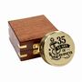Personalised Brass 35th Birthday 100 Year Calendar Compass, thumbnail 1 of 12