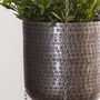 Zaio Triple Hammered Metal Hanging Planters, thumbnail 3 of 4