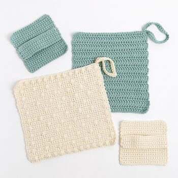 Face Cloth And Scrub Pad Crochet Kit, 3 of 11