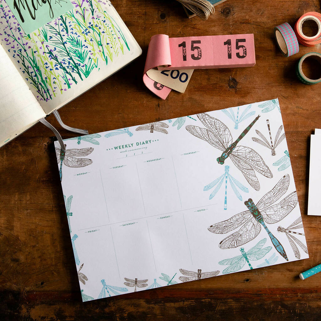 dragonfly weekly planner by cherith harrison 
