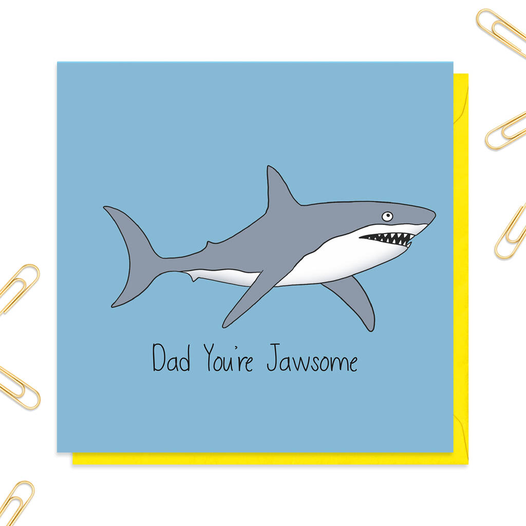 Daddy Shark Father S Day Card Printable