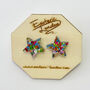 Colour Pop Confetti Star Stud Earrings, thumbnail 3 of 8