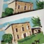 Bespoke Linoprint And Letterpress Home Portrait, thumbnail 8 of 11