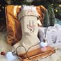 Personalised Hand Embroidered Christmas Stockings, thumbnail 9 of 10