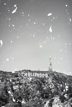 Hollywood Sign, Glitter Artwork, 2 of 4