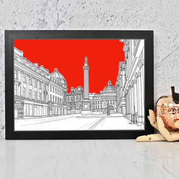 Grey's Monument Newcastle Architectural Art Print, 9 of 10