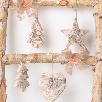 Wood Hanging Tree Decorations, 3 of 3