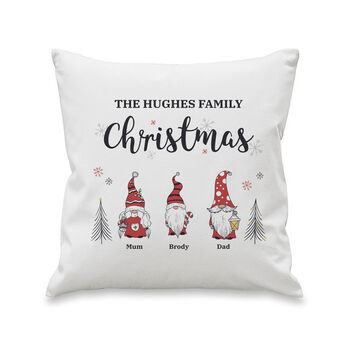 Personalised Gonk Family Christmas Cushion, 8 of 8