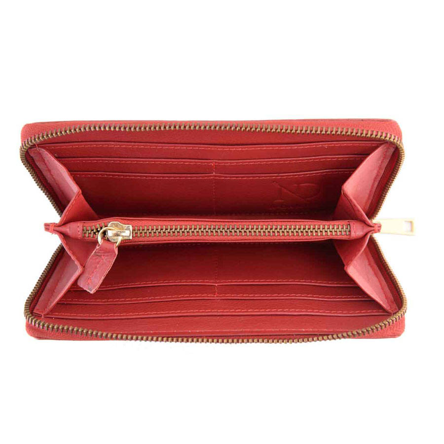 ladies leather zip purse by n'damus london | notonthehighstreet.com
