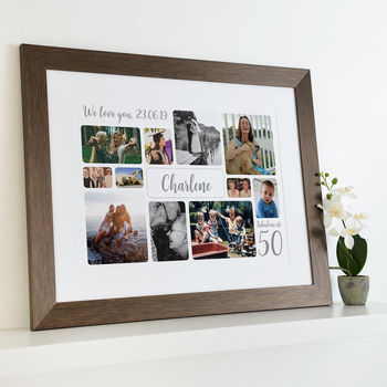 Personalised 50th Birthday Photo Collage, 6 of 12