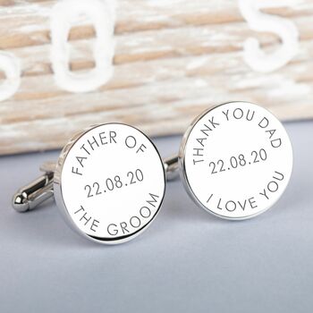 Personalised Any Message Silver Cufflinks, 4 of 4