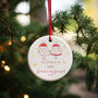 Personalised 1st Christmas As Grandparents Decoration C, thumbnail 1 of 4