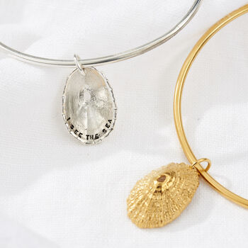 Personalised Limpet Shell Charm Bangle, 5 of 7