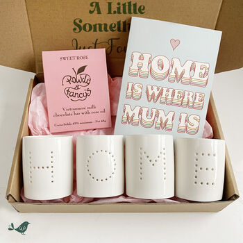 Home Is Where Mum Is, Birthday Gift Box With Candles, 2 of 8
