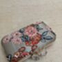 Grey Floral Handcrafted Bow Clasp Clutch Bag, thumbnail 3 of 6