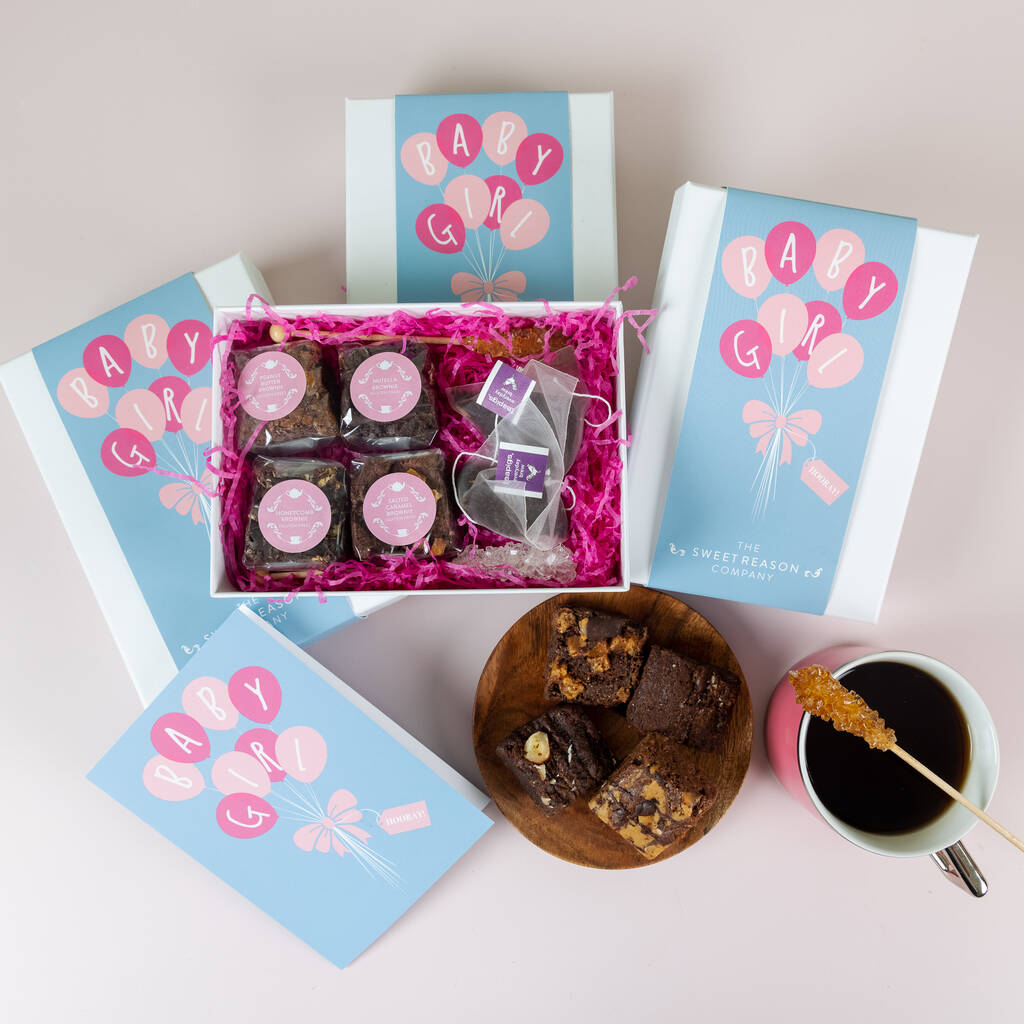 'Baby Girl' Gluten Free Afternoon Tea For Two Gift
