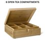 Tea Boxes Highest Quality In Bamboo Stained Natural, thumbnail 2 of 6