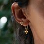 Bee Hook Earrings, Sterling Silver Or Gold Plated, thumbnail 3 of 8