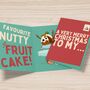 Scream And Shake 3D Fruitcake! Funny Christmas Card For Friends And Family! Cheeky And Fun Xmas Card For Nutters, thumbnail 9 of 10