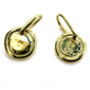 Sterling Silver Or Gold Disc Earrings, thumbnail 3 of 4