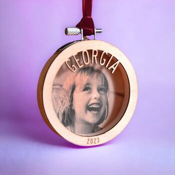 Personalised Wooden Children's Tree Decoration, 6 of 6