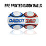 Personalised Daddy And Dad Football Ball, thumbnail 2 of 2