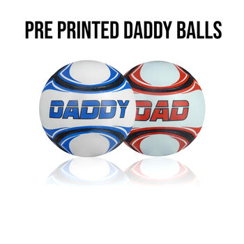 Personalised Daddy And Dad Football Ball, 2 of 2