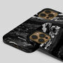 Black Storm Marble Tough Case For iPhone, thumbnail 4 of 4