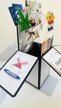 Personalisable Amsterdam Themed 3D Greeting/Gift Card, 6 of 7