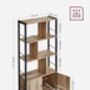 Four Tier Bookcase Industrial Style Storage Unit, thumbnail 12 of 12