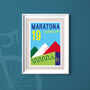 Personalised Maratona Dolomites Cycling Print, thumbnail 1 of 2