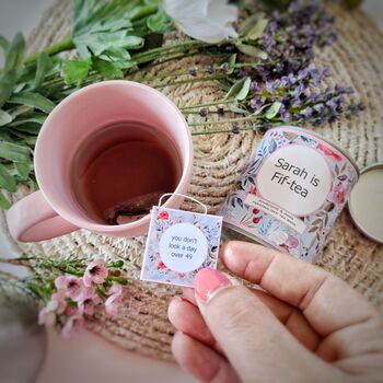 Birthday Tea Set With Personalised Messages On Tea Bags, 4 of 8
