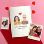 Personalised Anniversary Couple Portrait Card, thumbnail 2 of 4