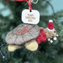 Personalised Noel Tortoise Christmas Deocration, thumbnail 3 of 4
