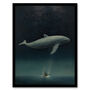The Whale Watcher Dark Moody Seascape Wall Art Print, thumbnail 5 of 6