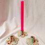 Floral Ceramic Candle Stick Holder, thumbnail 3 of 3