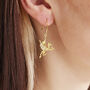 Dragon Earrings 18ct Gold On Silver, thumbnail 1 of 2