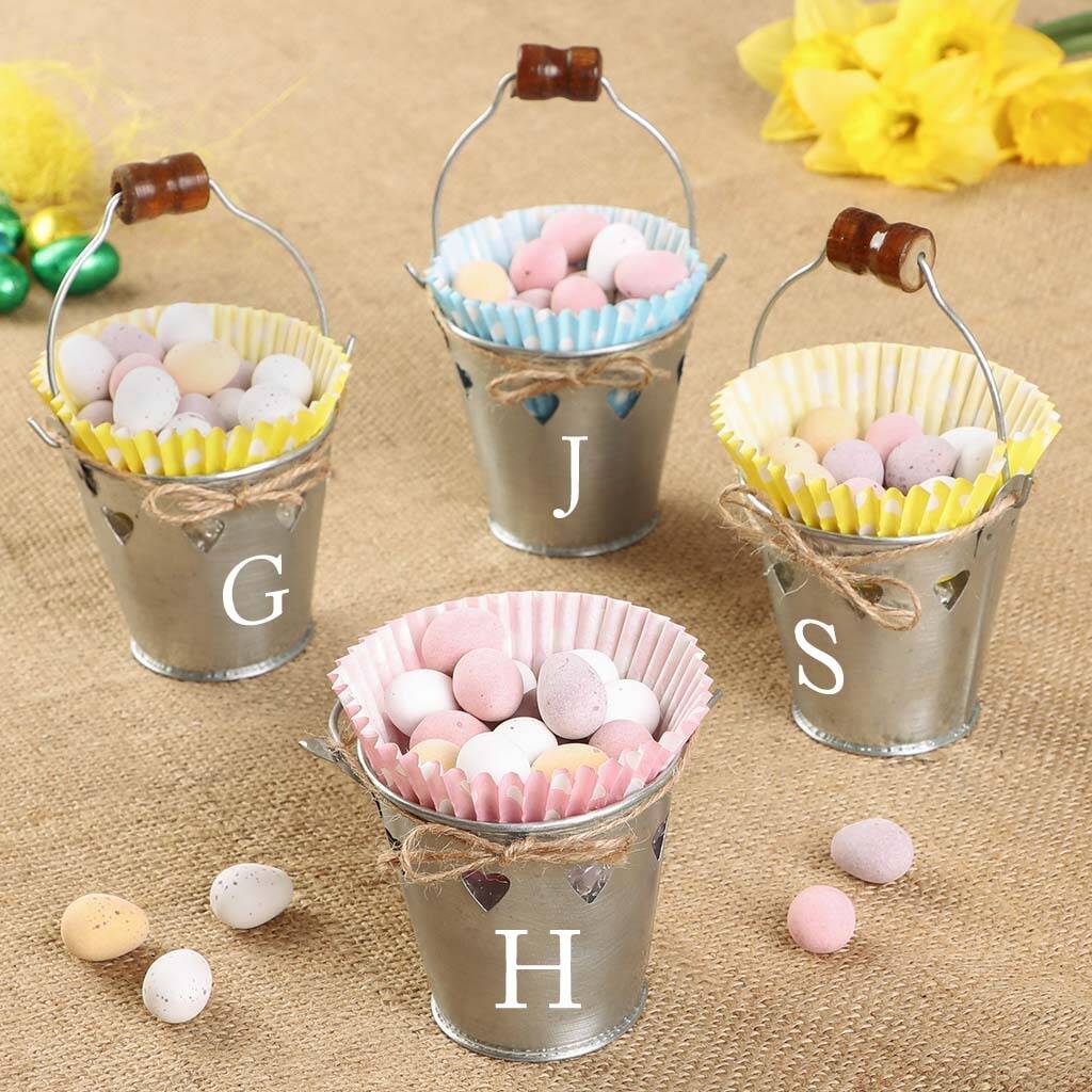 Personalised Mini Easter Egg Hunt Buckets By Dibor
