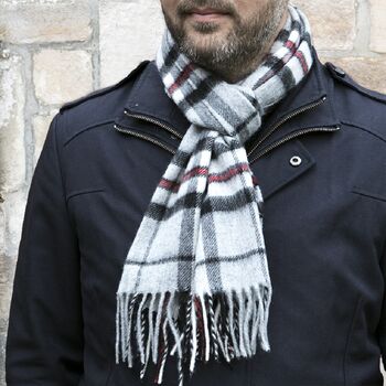 Merino Lambswool Tartan Scarves, 4 of 9