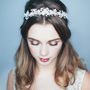 Crystal And Pearl Wedding Tiara 'Magnolia', thumbnail 1 of 2