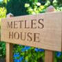 Personalised Wooden House Sign On Posts, thumbnail 3 of 3