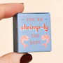 Tiny Matchbox Ceramic Shrimp Token, thumbnail 2 of 3