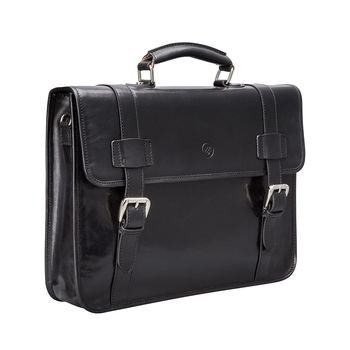 Mens Leather Backpack Briefcase. 'The Micheli', 4 of 12