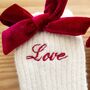 Valentines Personalised Cashmere Bed Socks Gift For Her, thumbnail 4 of 4