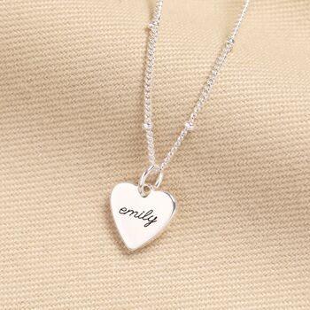 Personalised Family Small Heart Charm Necklace, 5 of 7